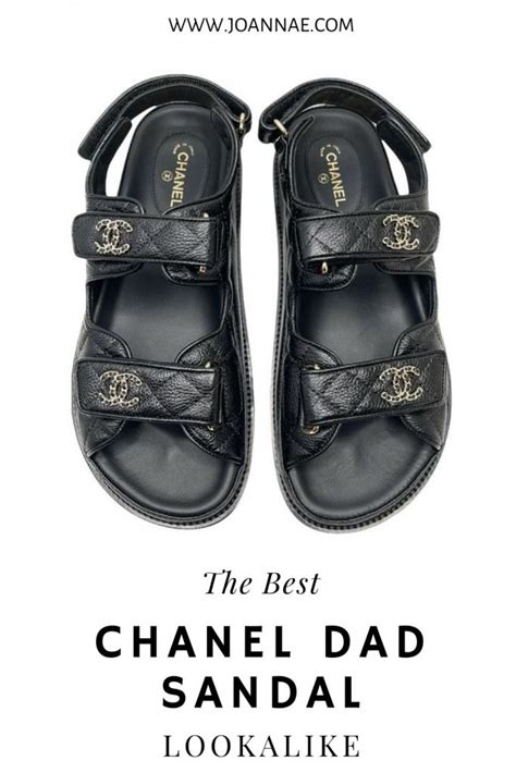 black chanel sandals dupe|chanel dad sandals.